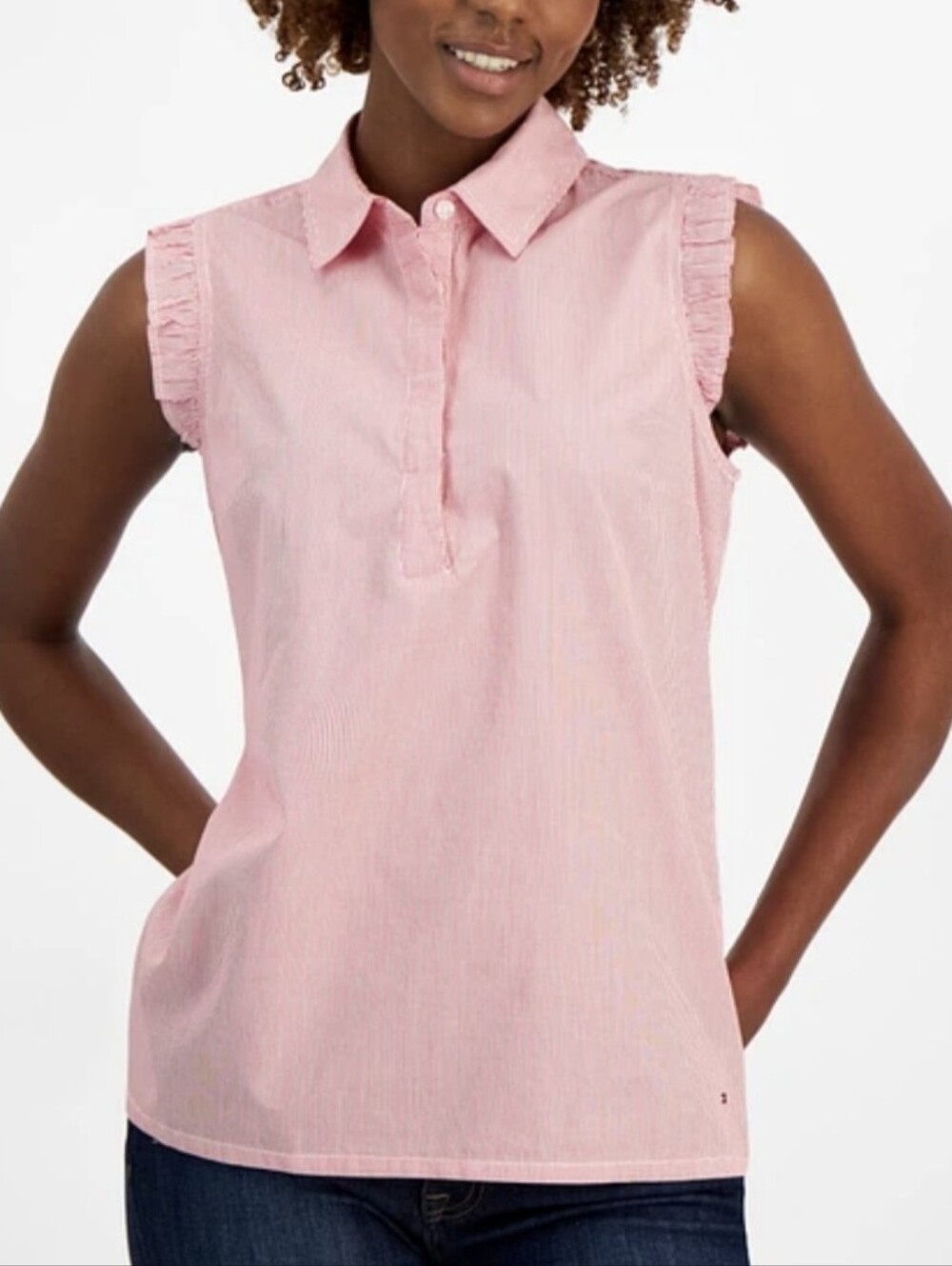 Tommy Hilfigher Cotton Striped Blouse